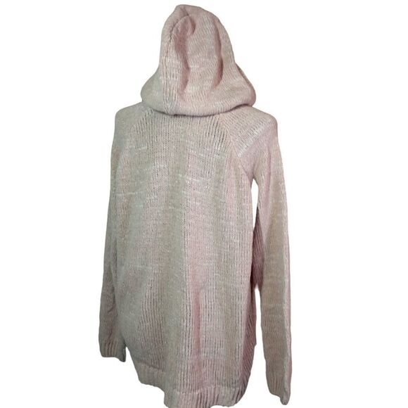 SO Tunic Hoodie Soft Cable Knit Dusty Rose Stretchy sz XL NWOT - Picture 11 of 12